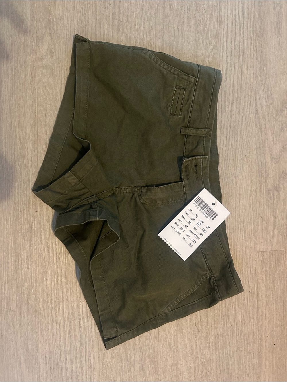 Brandy Melville Olive Green Women's Shorts